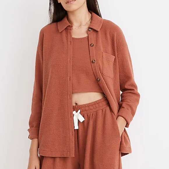 Madewell Textural Knit Shirt-Jacket - Picture 2 of 4